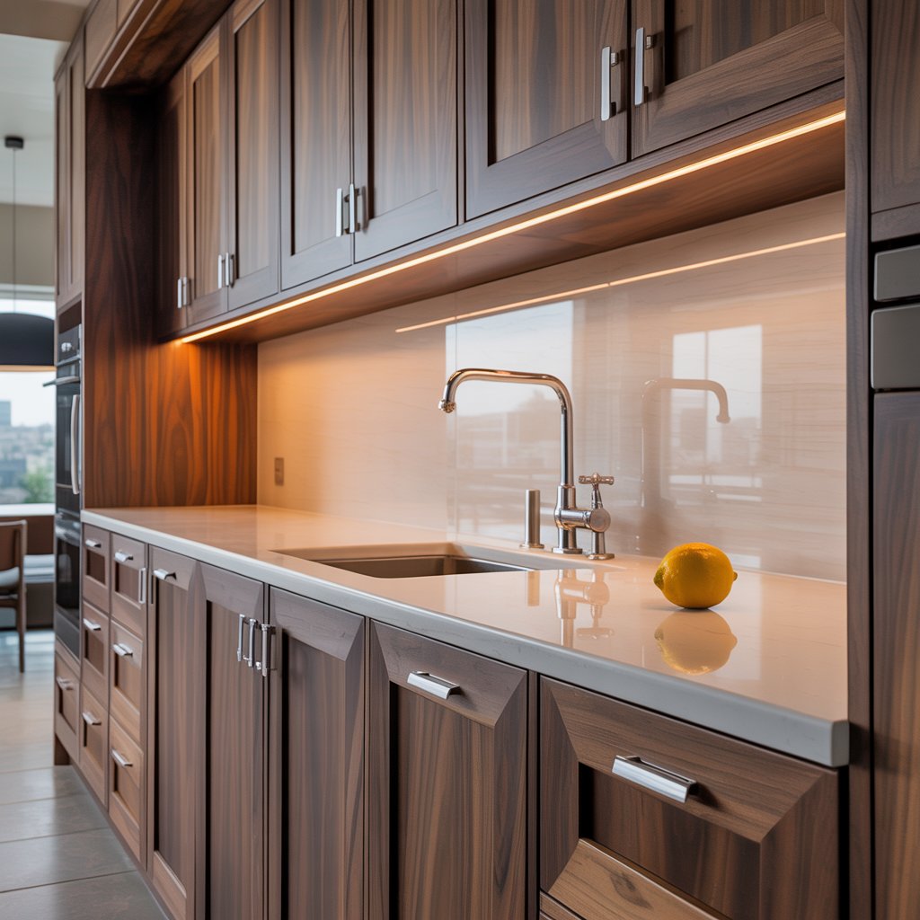 Elegant Rich Walnut Kitchen Cabinet Design for a Statement Look Top Designs Kitchen Cabinets SG