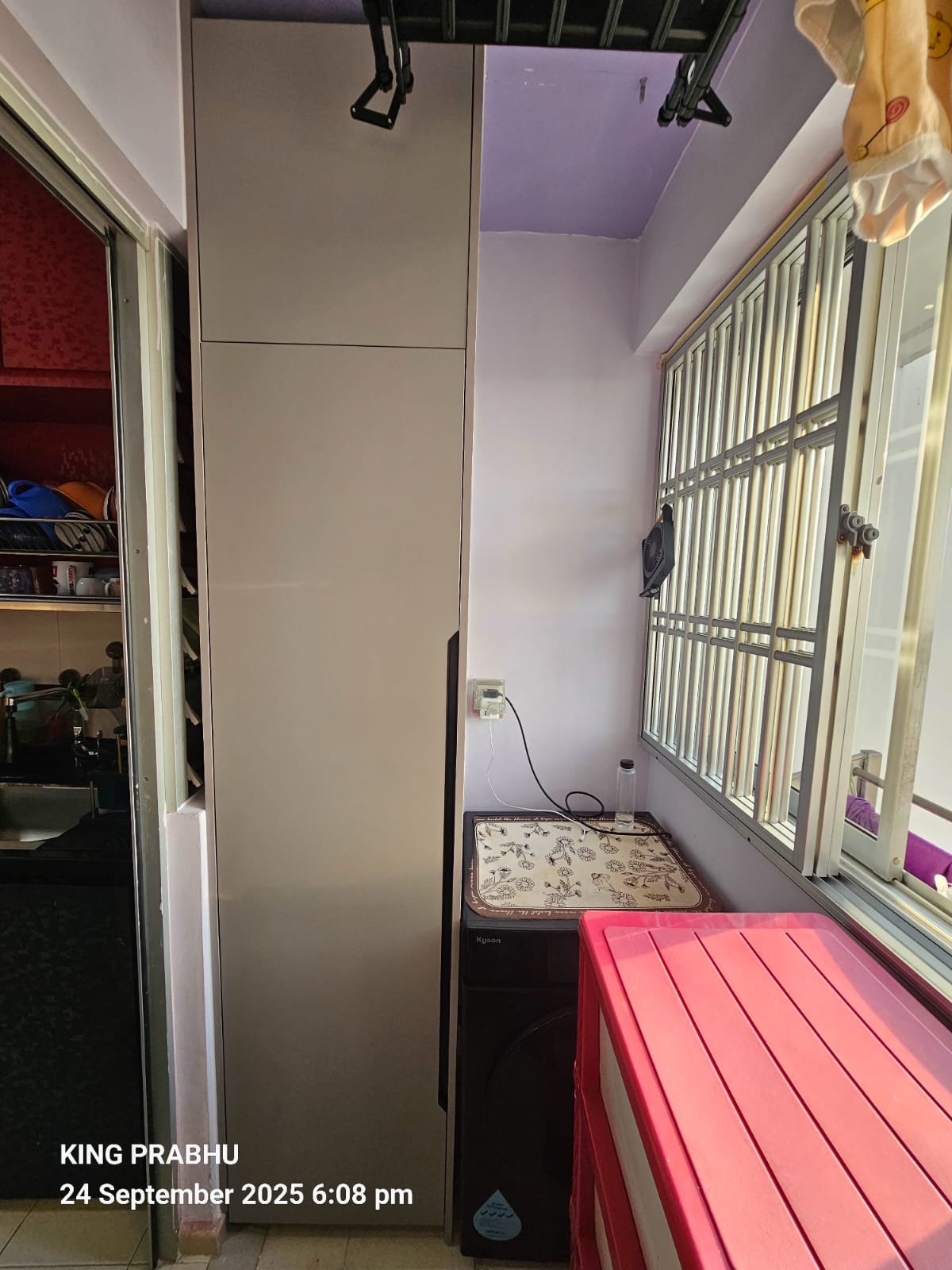 tall-light-brown-cabinet-space-saver-singapore