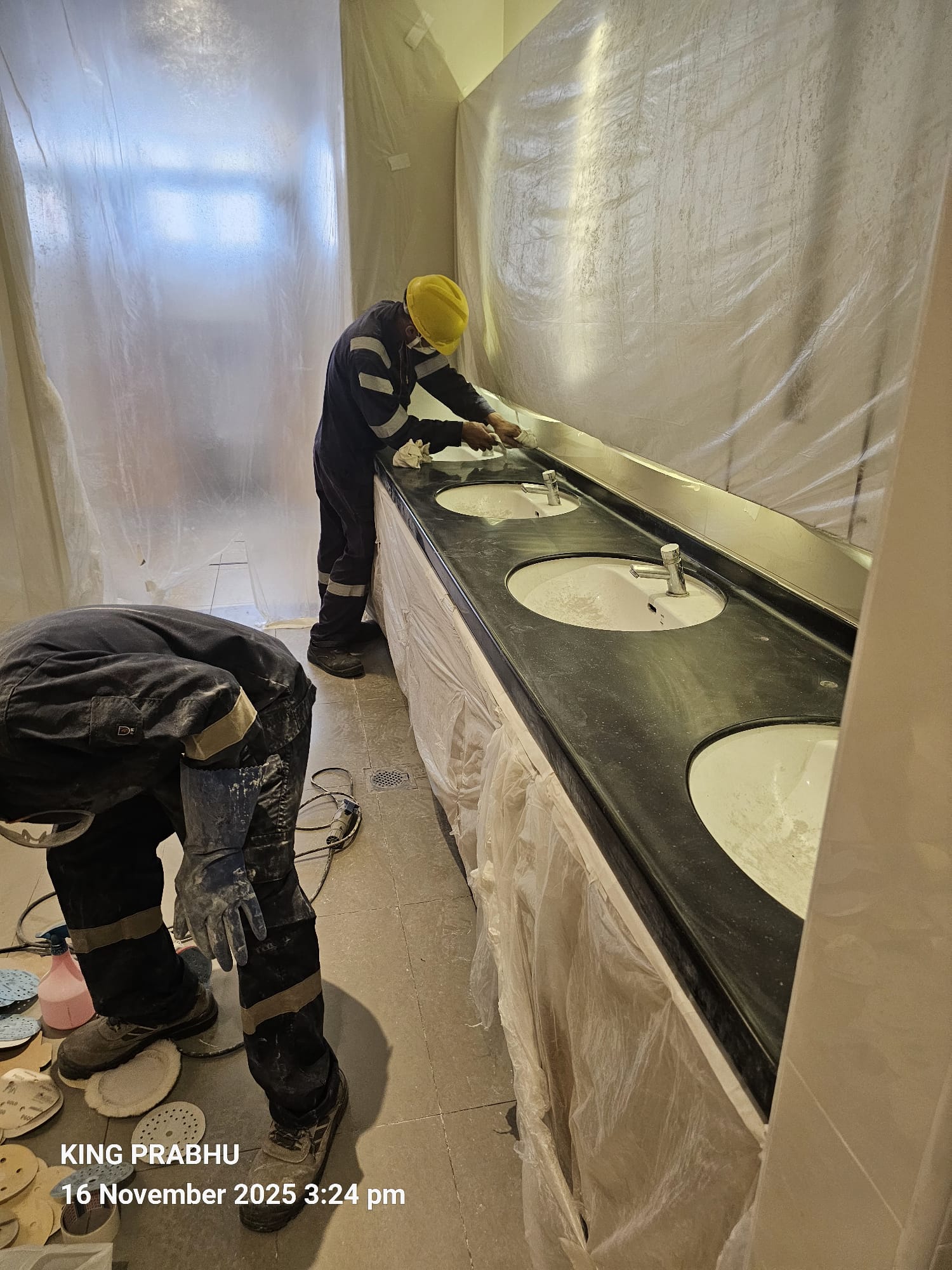 two-men-doing-kitchen-renovation-singapore