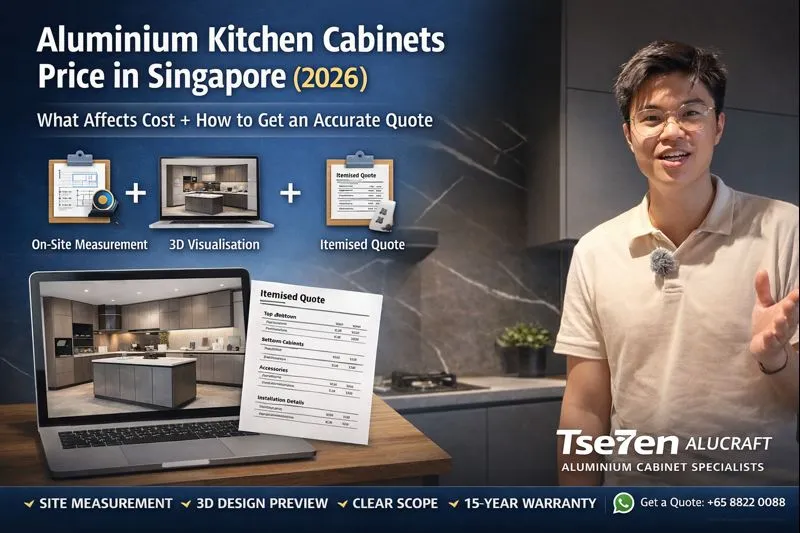 Aluminium Kitchen Cabinets Price in Singapore (2026)