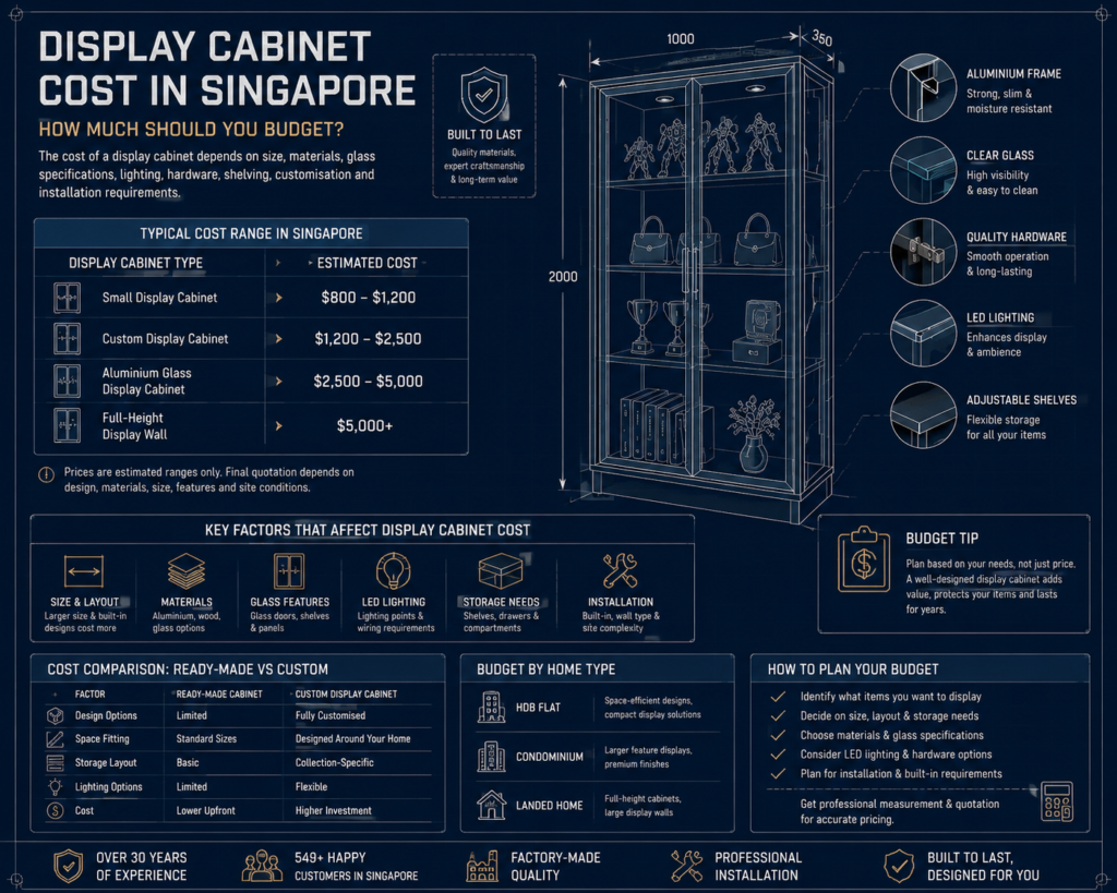 display cabinet cost